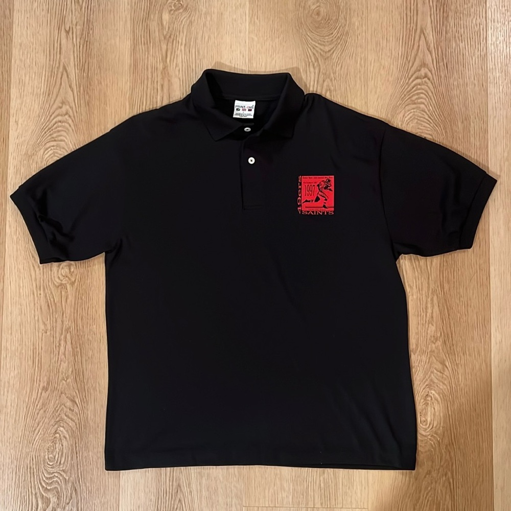 Vintage San Francisco 49ers polo 1997 saints  9ers Eddie “Bo” size L
